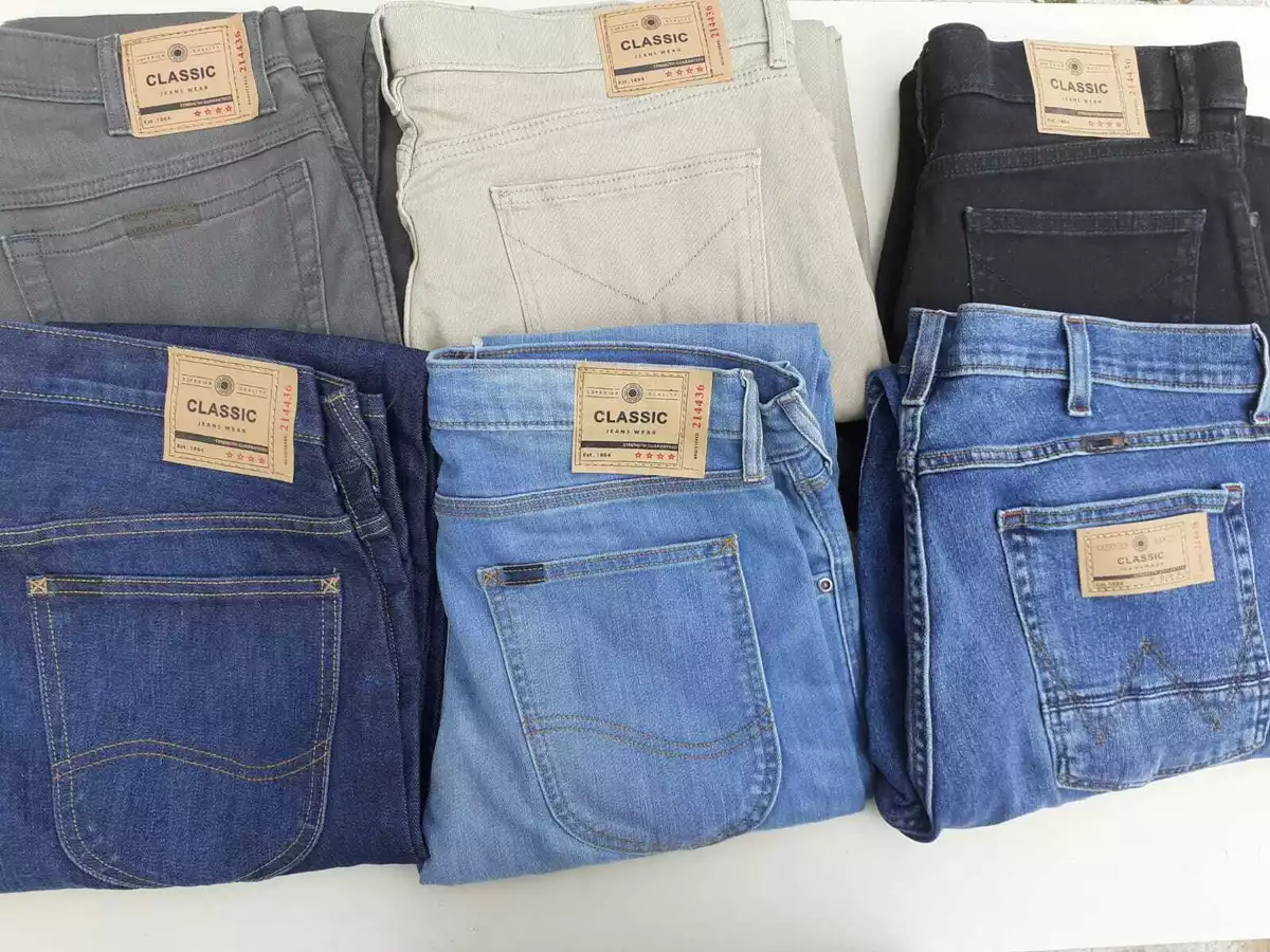 Mens Wrangler Lee Regular Fit Jeans Factory Seconds