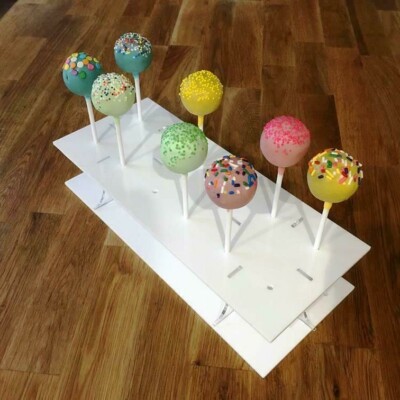 Cake Pop Ständer rechteckig - viele Farben zur Auswahl - 12 oder 32 Loch
