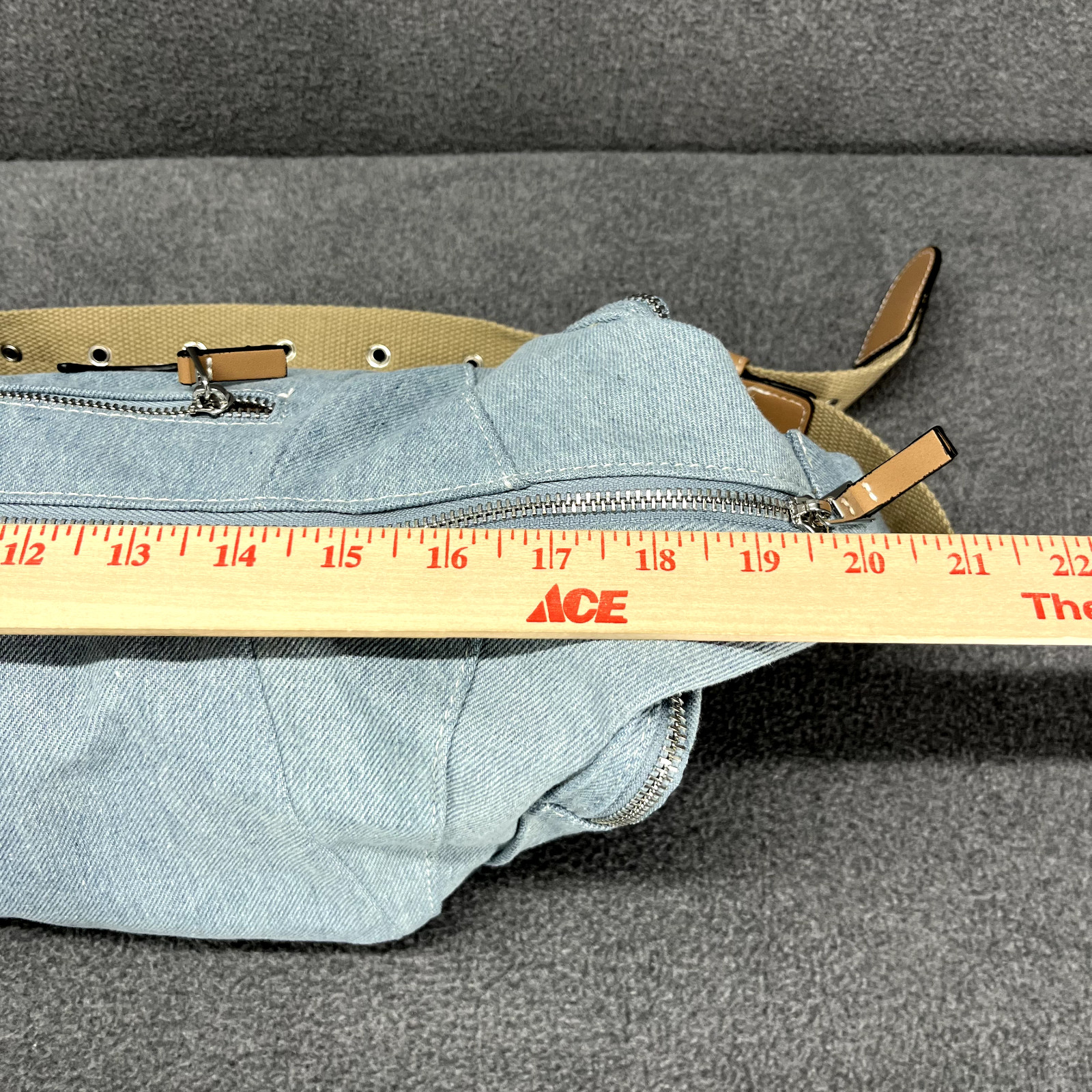 True Religion Boho Crossbody bag Womens Purse Light Blue Shoulder thumbnail 10