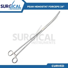 Rochester Pean Hemostat Forceps 24" Curved Stainless Steel German Grade