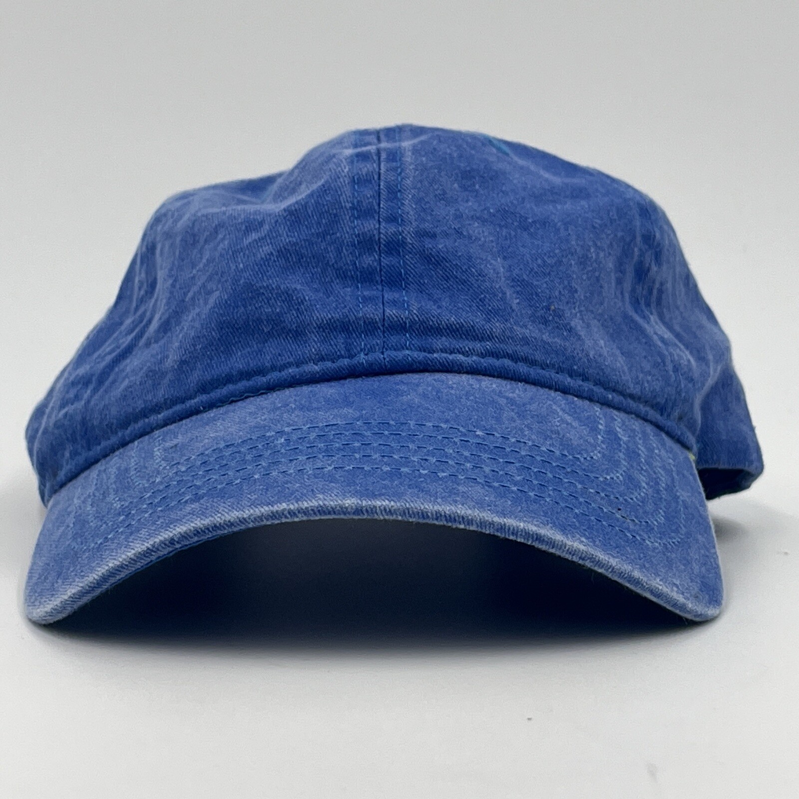 Vintage Solid Blue Cotton Unstructured Baseball C… - image 10