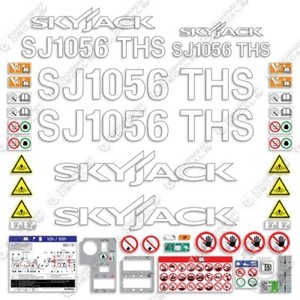 Aftermarket Decal Kit For SkyJack SJ6832RT Scissor Lift – 3M Vinyl Replacement Stickers