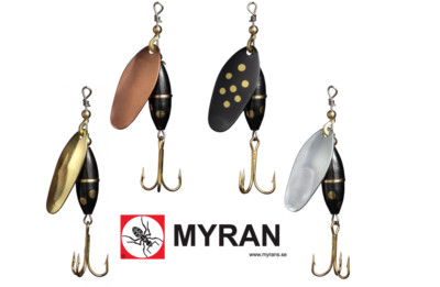 MYRAN Panter 3,5,7,10,15,20g Spinner Schweden Barsch/Forelle/Hecht/Rapfen