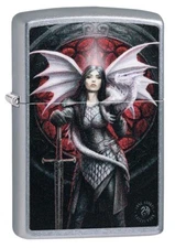 Zippo Anne Stokes Dragon Warrior Street Chrome 49096