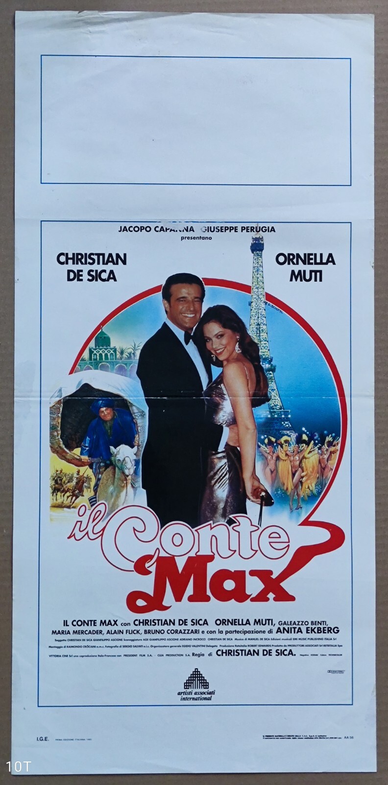 Locandina originale film Il conte Max (1991) - Regia di Christian De Sica