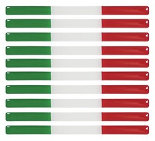 Bandiere Italia adesivi 3D decorazione gel sticker set per auto moto: 10 band...