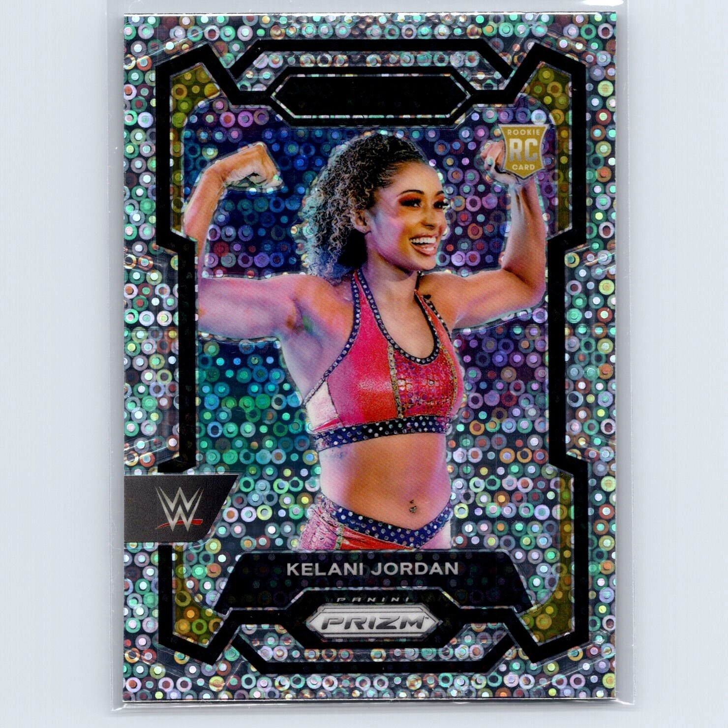 2024 Panini Prizm WWE Kelani Jordan Rookie #127 Under Card