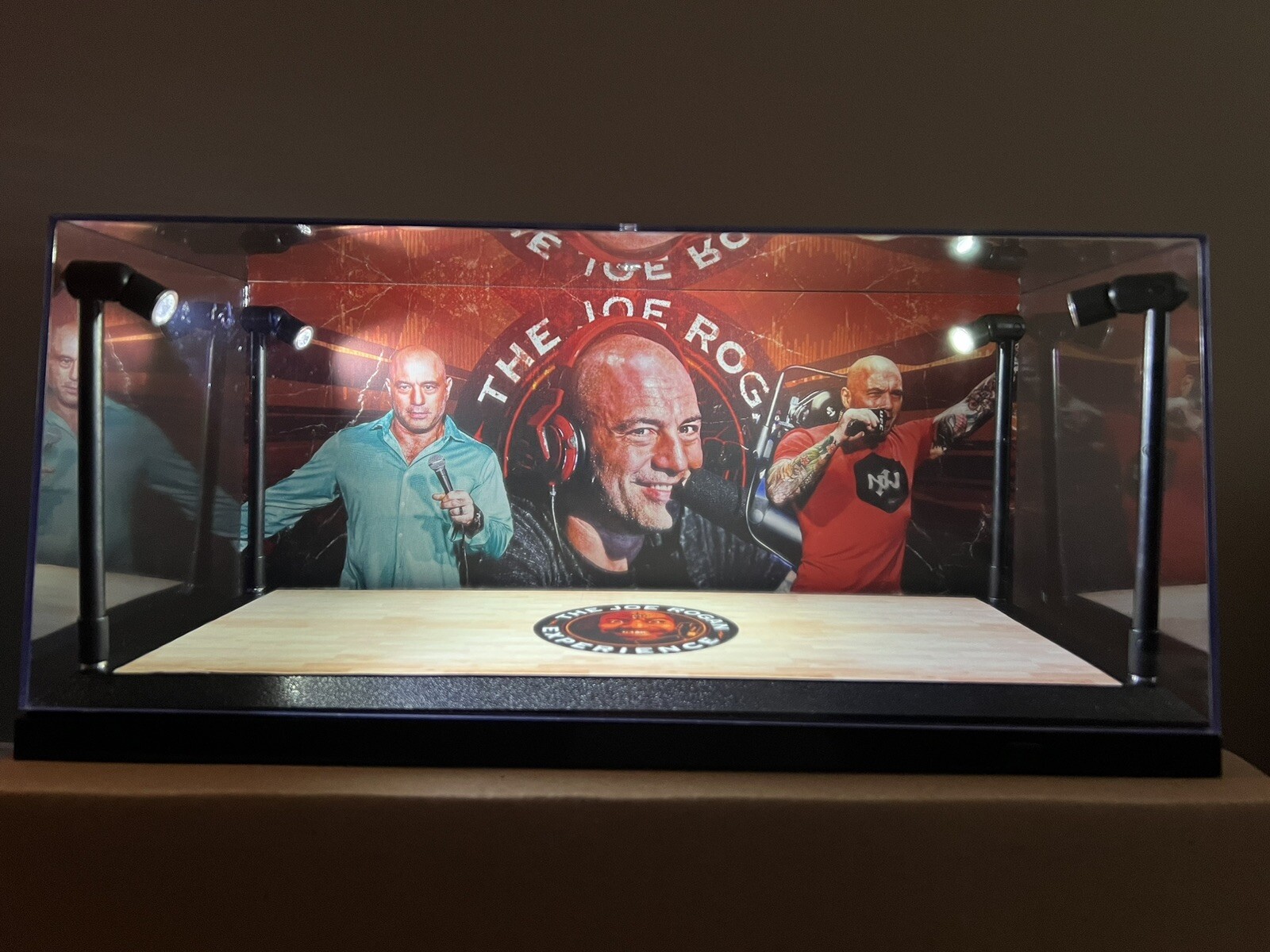 Joe Rogan Custom 2-card PSA & BGS display case with LED lights - UFC