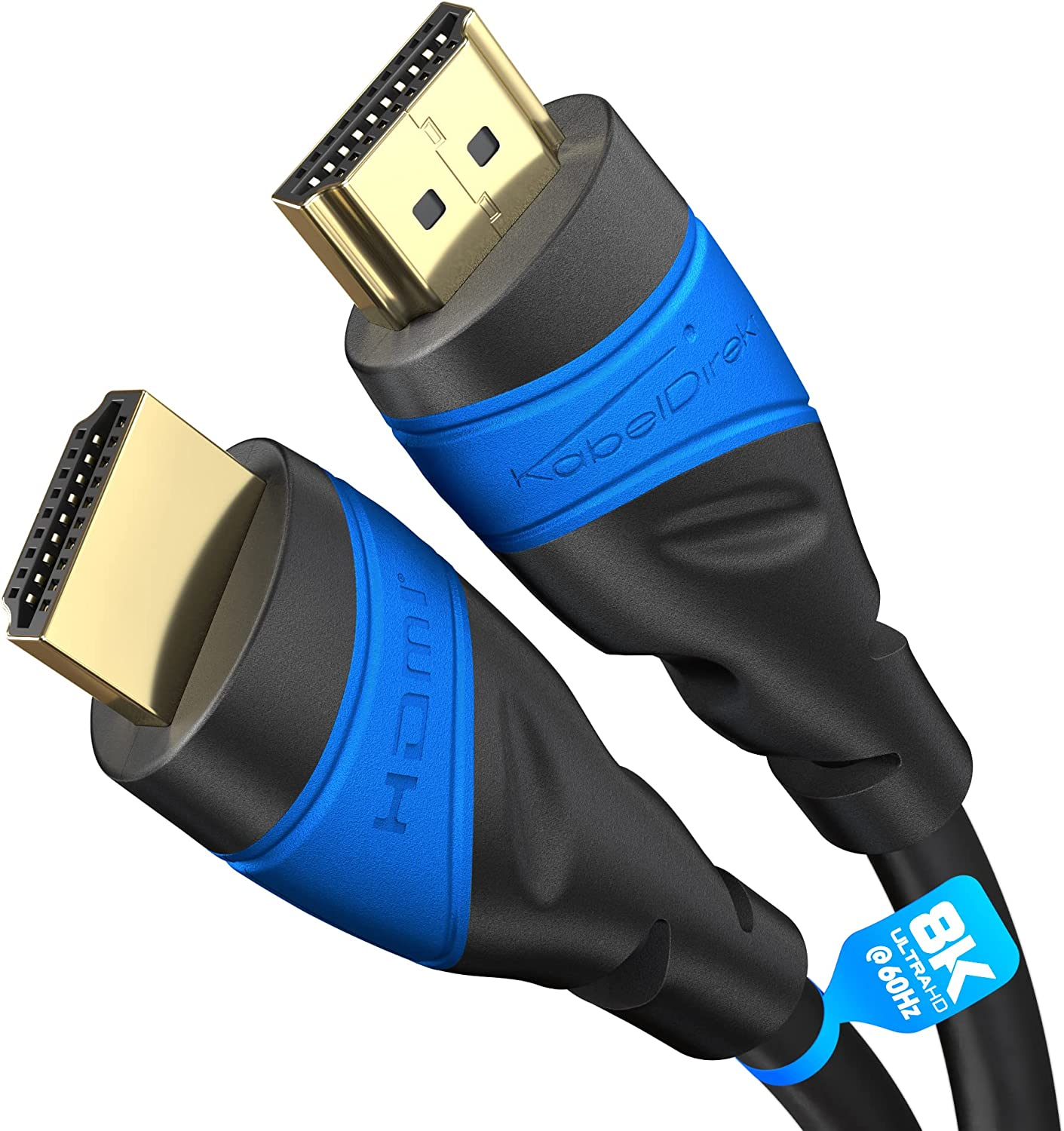 HDMI Cable – 6ft 8K@60Hz 4K@120Hz High Speed HDMI Cord AIS Shielding Black-image