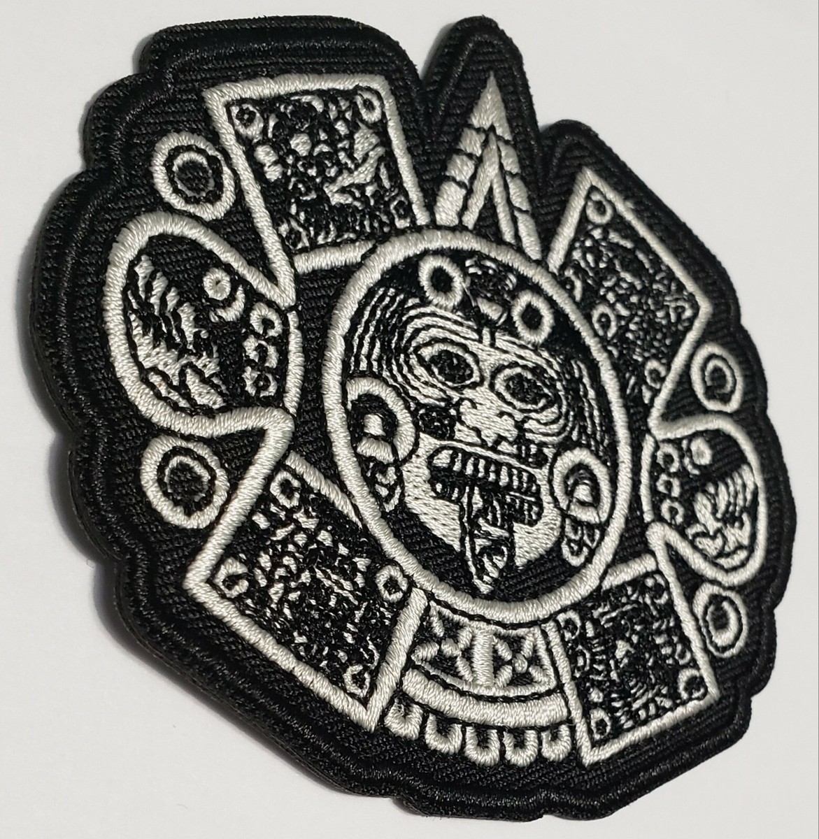 CHICANO MEXICANO BLACK AND WHITE CALIFAS CALENDAR PATCH
