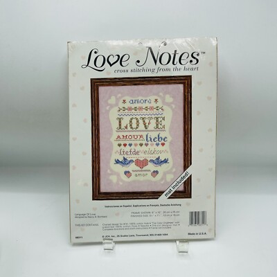 Love Notes Language of Love Nancy Bombard Cross Stitch JCA Cottagecore