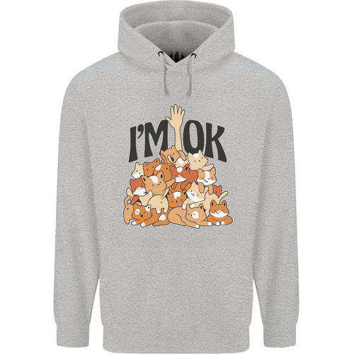 Im OK Funny Cat Mum Dad Crazy Lady Kitten Childrens Kids Hoodie - Picture 41 of 76