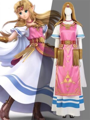The Legend Of Zelda Halloween Outfits Zelda Full Set Party Cosplay Costume Dress