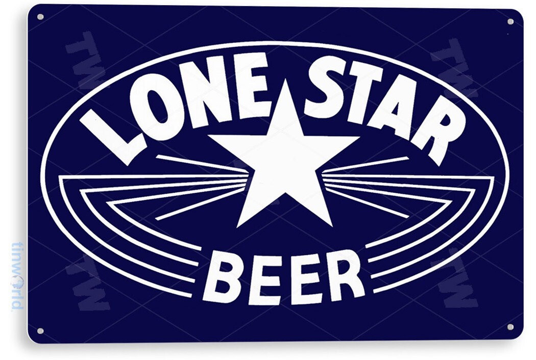 TIN SIGN Lone Star Beer Sign Retro Bar Pub Beer Shop Store Cave