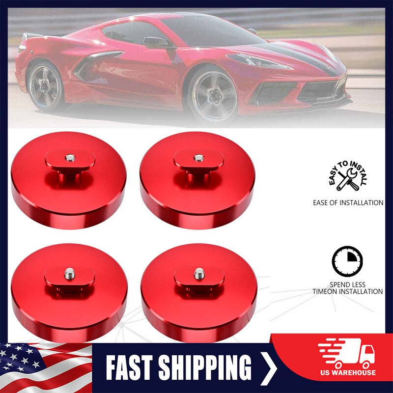 For Corvette C5 C6 C7 C8 Z06 ZR1 Red Leave In Lift Jack Pads