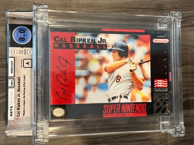 Cal Ripken Jr Baseball Super Nintendo SNES New Sealed GRADED WATA 8.0 / A