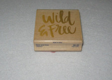 Stampabilities - Rubber Stamp - "Wild Free" - Large Size -