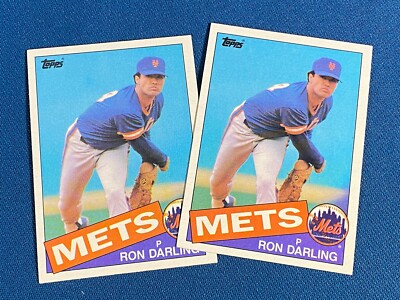 2- 1985 Topps Ron Darling Rookie Baseball Cards #415 New York Mets | eBay