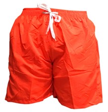 Mens Board Surf Swimming Shorts W/ Mesh Lining Orange M/L 26"-30"