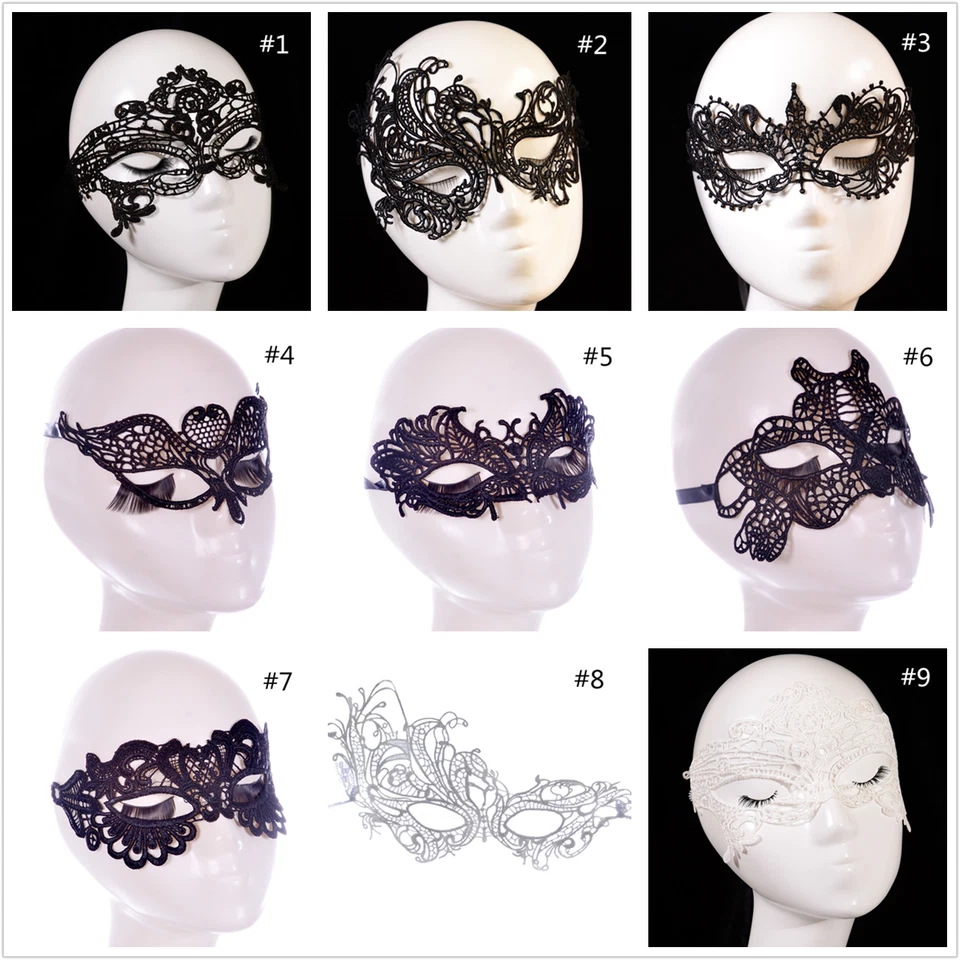 Wholesale Black Lace eye mask Lady Masquerade Ball Costume Party Bundle SALE NEW - Image 4 of 4