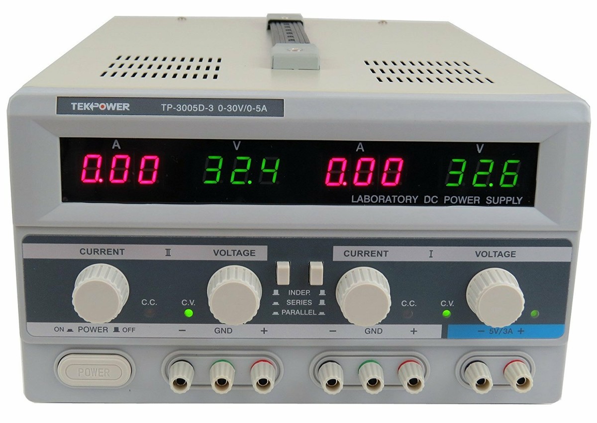 Tekpower TP-3005D-3 Triple Outputs Linear-Type DC Power Supply, 0