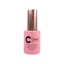 Chisel Soak Off Gel - Black Diamond MATTE Gel Top 0.5 Oz For Polish & Dip Powder