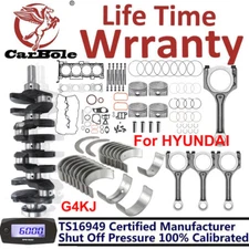 For Hyundai Kia 2.4 G4KJ Engine Rebuild Kit Crankshaft & Conrods & Bearing Set