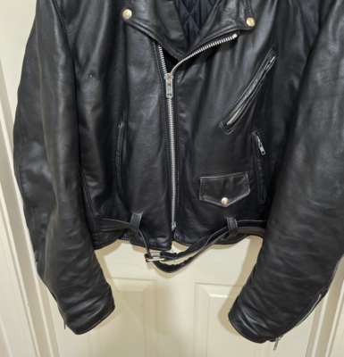 Vintage Universal Rider Motorcycle Jacket Mens XL Black Vintage Universal Rider Motorcycle Jacket Mens XL Black