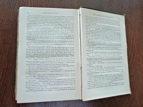 Sketches By "Boz" by Charles Dickens 1877 Chapman and Hall Hardcover - Imagen 17 de 17