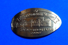 Tokyo Disney Resort Line elongated penny JAPAN cent Resort Getaway Station coin