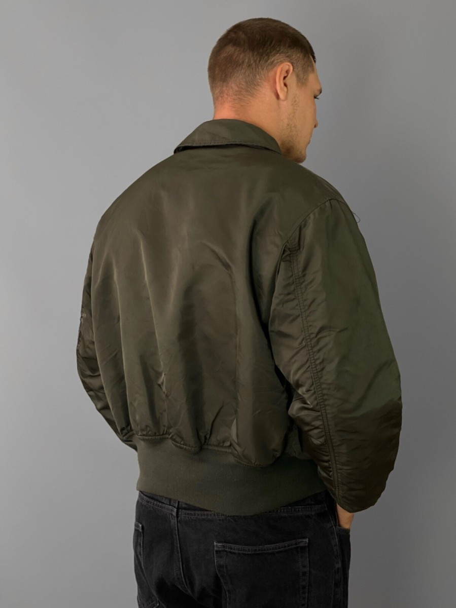 ジャケット・アウター 80s US ARMY CWU-45/P flight jacket Vintage Alpha Industries CWU-45/P Aviator Bomber Jacket Size