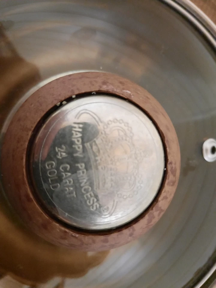 2 X Vintage Happy Princess 24ct Gold Stainless Steel Sauce Pans Pots Germany Lot - Image 4 of 4