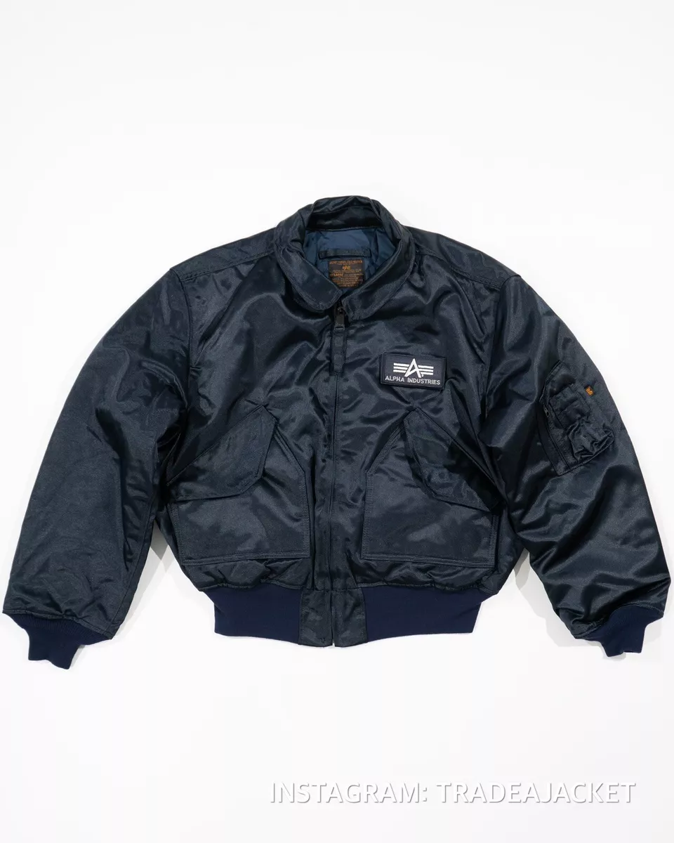 NEW OLD STOCK 90'S ALPHA INDUSTRIES CWU-45/P FLYERS JACKET XX