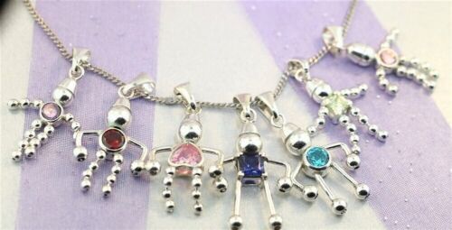 Sterling Silver GEM BABY BOY CHARM Garnet Red January Brand New - Picture 5 of 7