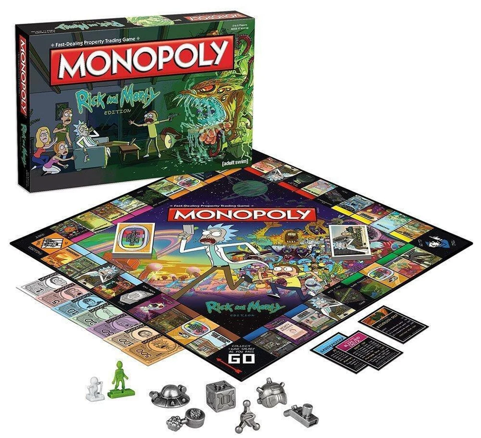 Monopoly Rick and Morty Edition Family Board Game (BRAND NEW) - Image 3 of 4