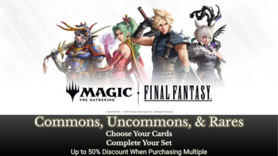 Final Fantasy + Magic The Gathering, Choose Your Card, Save On Multiple Purchase