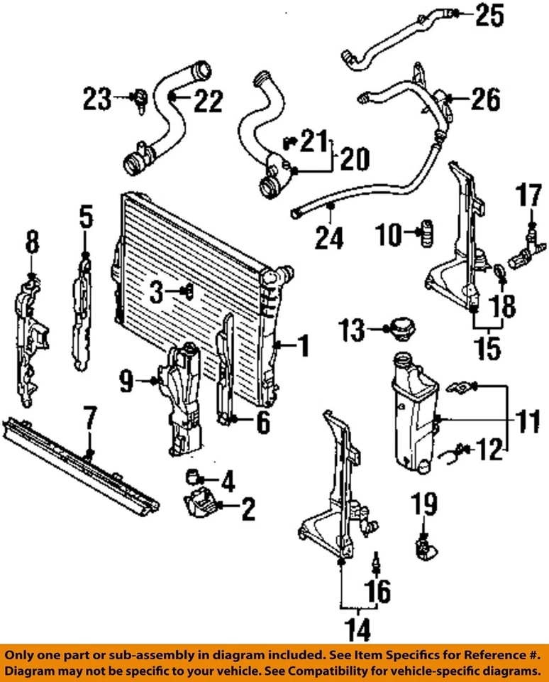 Used Engine Coolant Reservoir fits: 2003 Bmw 330I 3.0 Grade A - Image 3 of 4
