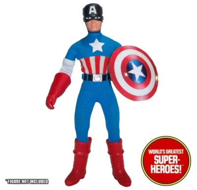 Mego Captain America Star Sticker Reproduction Pre-Cut Vinyl For WGSH 8'' Figure