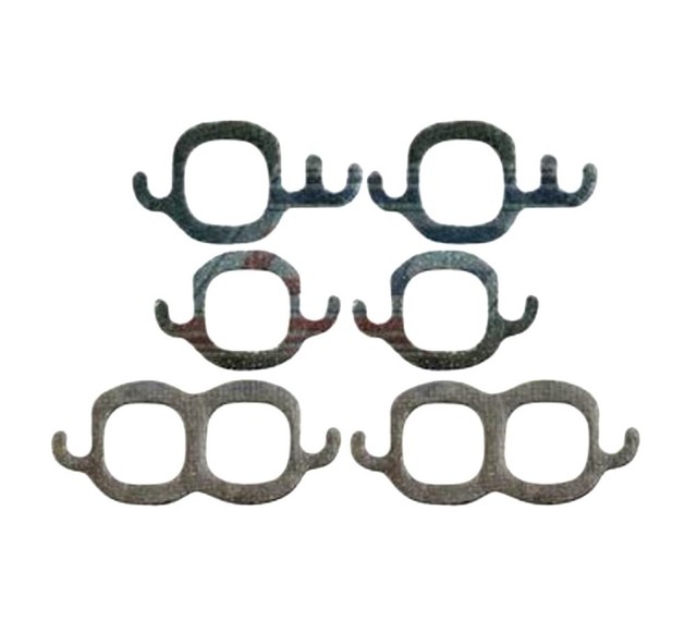 Exhaust Manifold Gasket Set For 60-95 SBC Chevy 267-305-350-400 V8 MS9275B ROL Exhaust Manifold Gasket Set For 60-95 SBC Chevy 267-305-350-400 V8 MS9275B ROL
