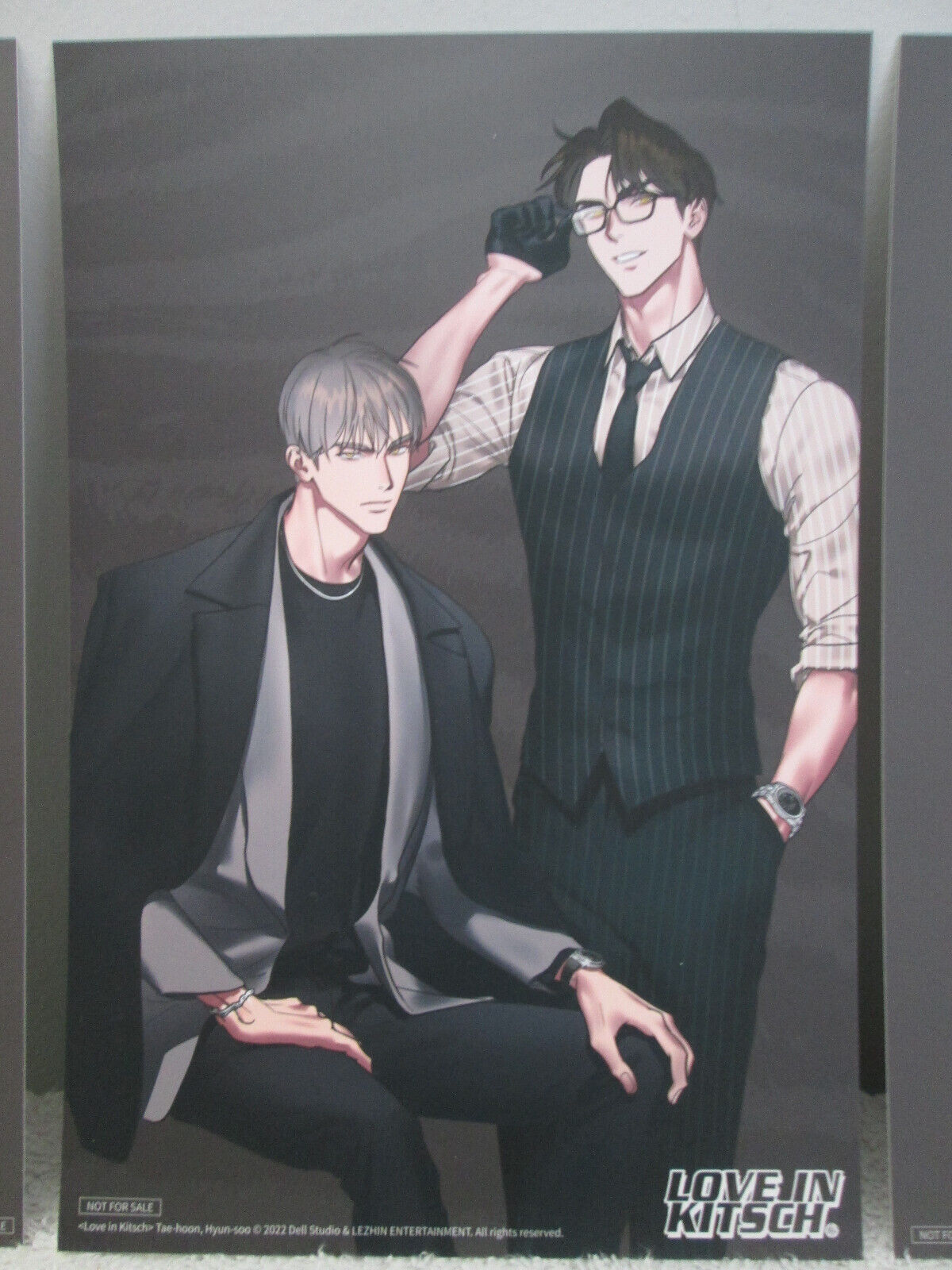 Rare BLACK TIGER THE PAWN'S REVENGE PRINT CARDS Lezhin BL Yaoi