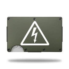 Custom Laser Engraved Wallet - HIGH VOLTAGE - GREAT GIFT WALLET