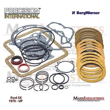 1976-up C6 Transmission Master Rebuild Kit less steels with BorgWarner Clutches
