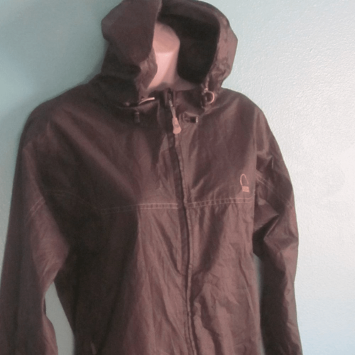Sierra Designs Womens Size S Black Hooded Microlight Zip Up Windbreaker Jacket