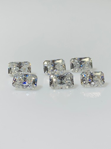 MOISSANITE BIANCA radiante 6x4 mm PERFETTO SOSTITUZIONE PER DIAMANTE 1 pz - Imagen 3 de 4