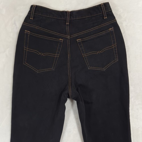 Vintage The Limited High Rise Tapered Mom Jeans Size 2 26 Black 100% Cotton 90s - Picture 5 of 16