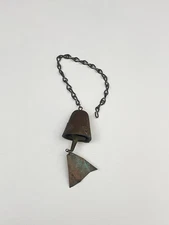 Paolo Soleri Modernist Brutalist Bronze Wind Chime Hanging Bell Signed
