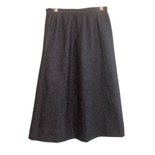 Vtg Pierre Cardin Womens Dark Academia Old Money Lined Maxi Skirt Gray Size 0