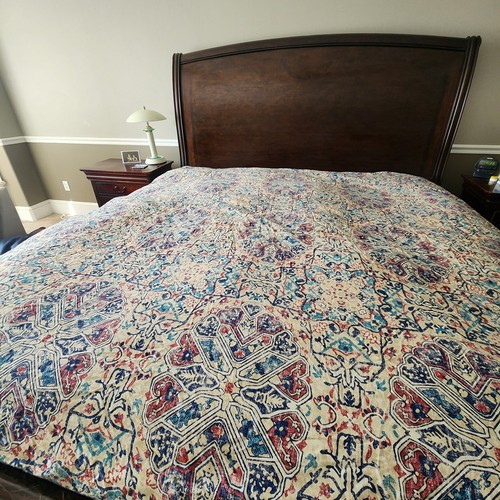 LUCKY BRAND Duvet Cover King Reversible Cotton Home Bedding Bedroom 102 x 92