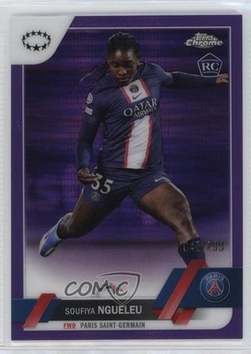 2022 Chrome UEFA Women's Champions League /299 Soufiya Ngueleu #28 Rookie RC u6h