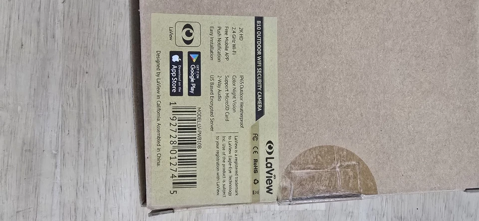 LaView Outdoor Camera HD WiFi Smart Up B10 Bullet Camera 2K Security Camera Wifi - Image 3 of 4